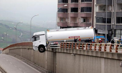 Samsun’da korku dolu anlar! Havada asılı kaldı