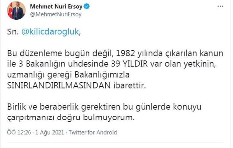 CHP Genel Başkanı Kılıçdaroğlunun yapılaşma yetkisi iddiasına Kültür ve Turizm Bakanı Ersoydan yanıt