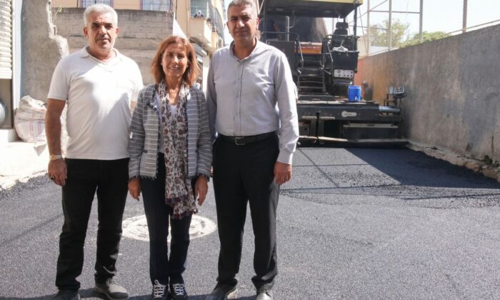 OYA TEKİN, ASFALT ÇALIŞMALARINI DENETLEDİ
